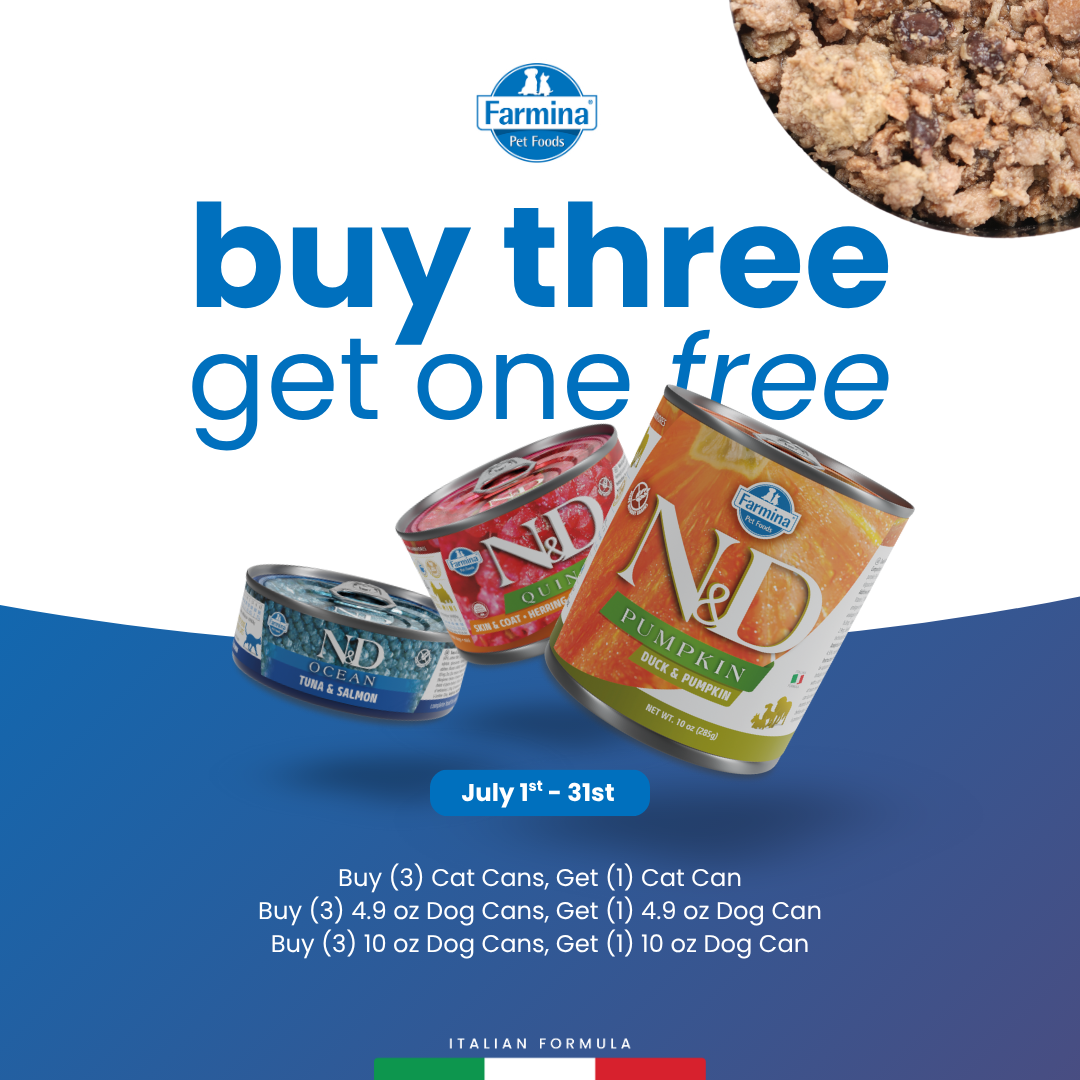 Farmina | Buy 3, Get 1 FREE on N&D Wet Food Cans