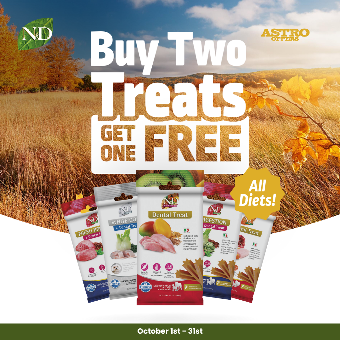 Farmina | Buy 2, Get 1 FREE on N&D Dog Treats