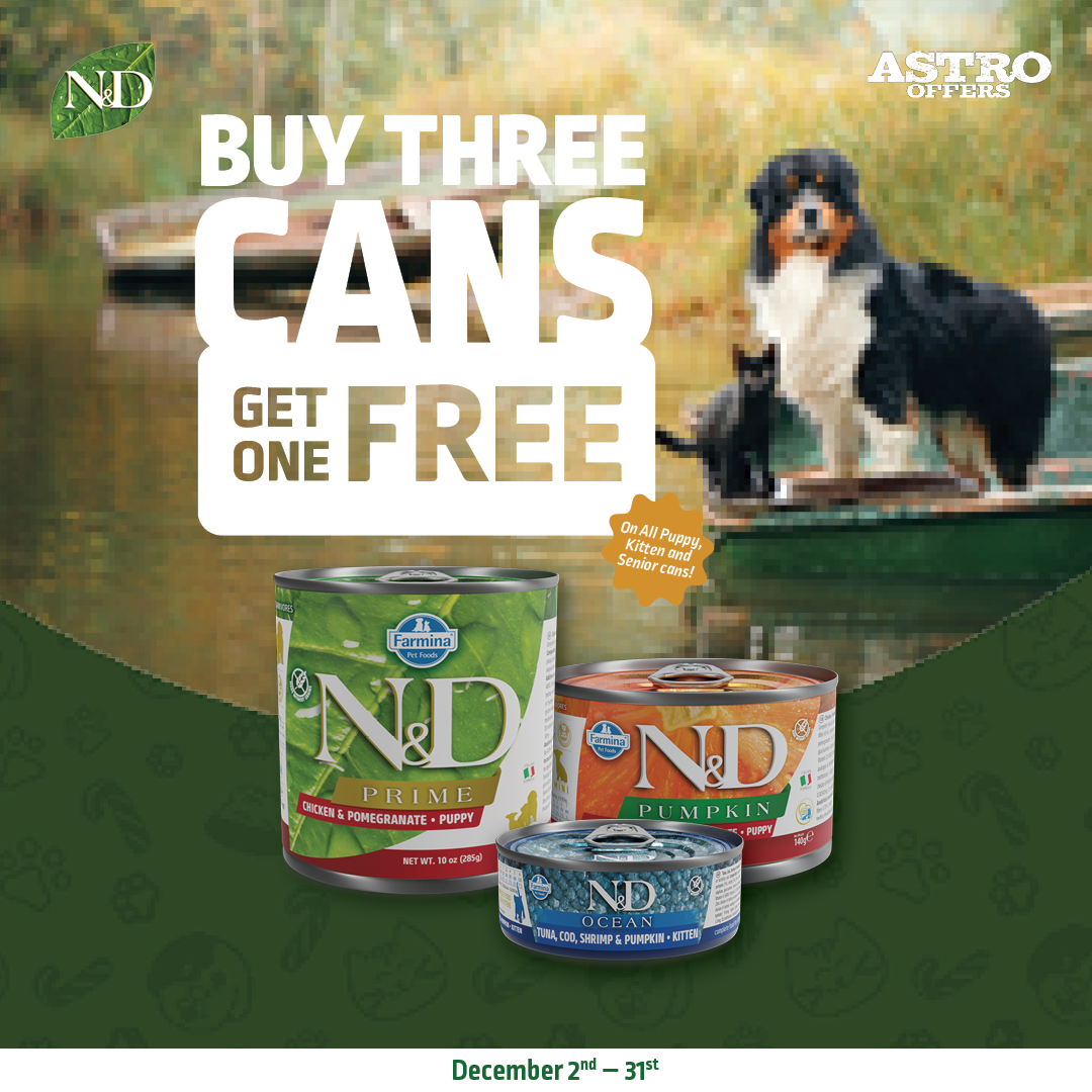 Farmina | Buy 3, Get 1 FREE on N&D Wet Food Cans