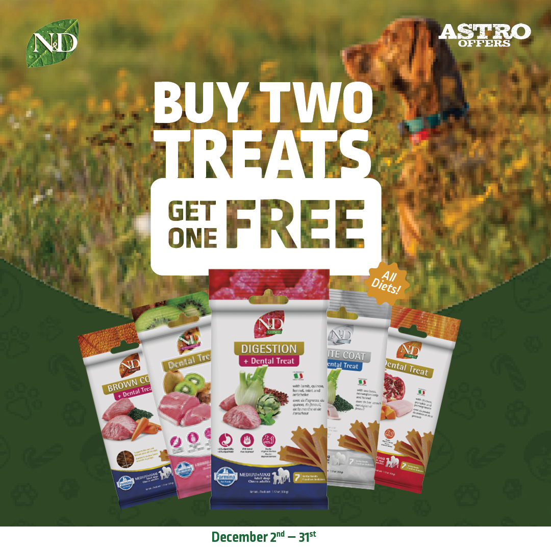 Farmina | Buy 2, Get 1 FREE on N&D Dog Treats