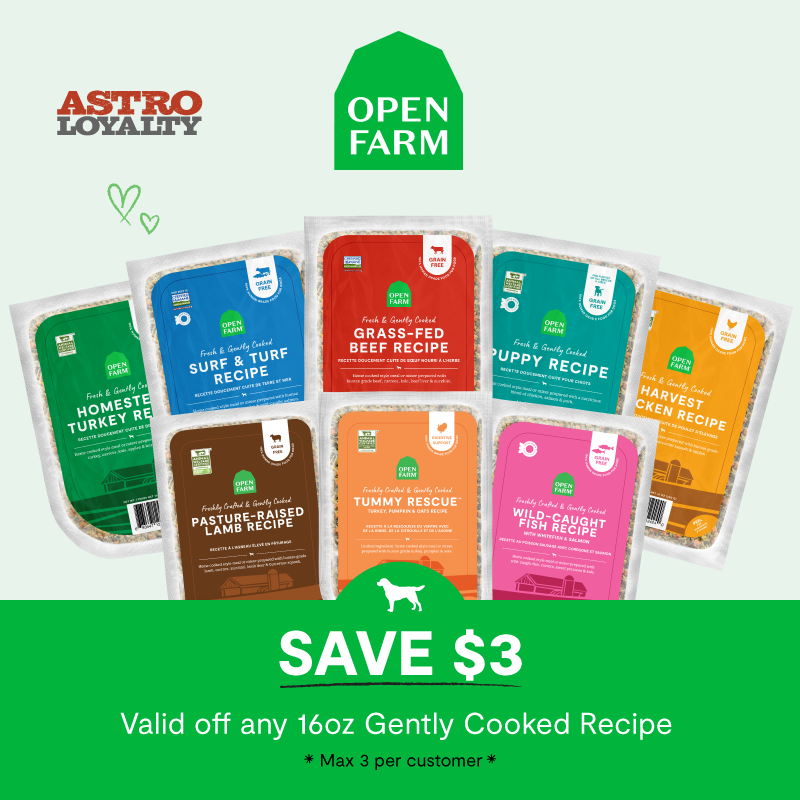Open Farm | $3.00 OFF 16oz Gently Cooked Recipes