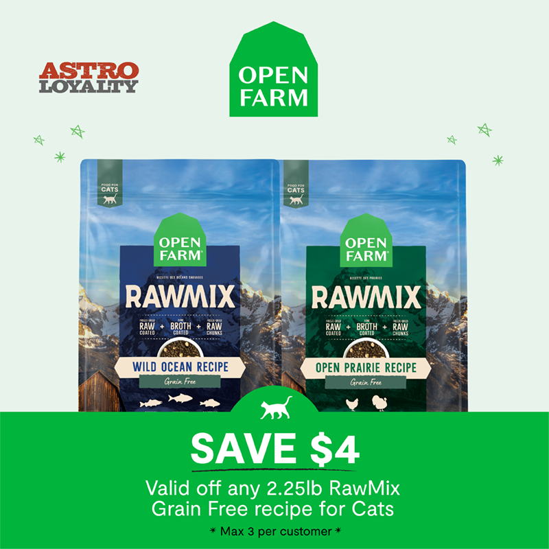 Open Farm | $4.00 OFF 2.25lb RawMix Cat Food