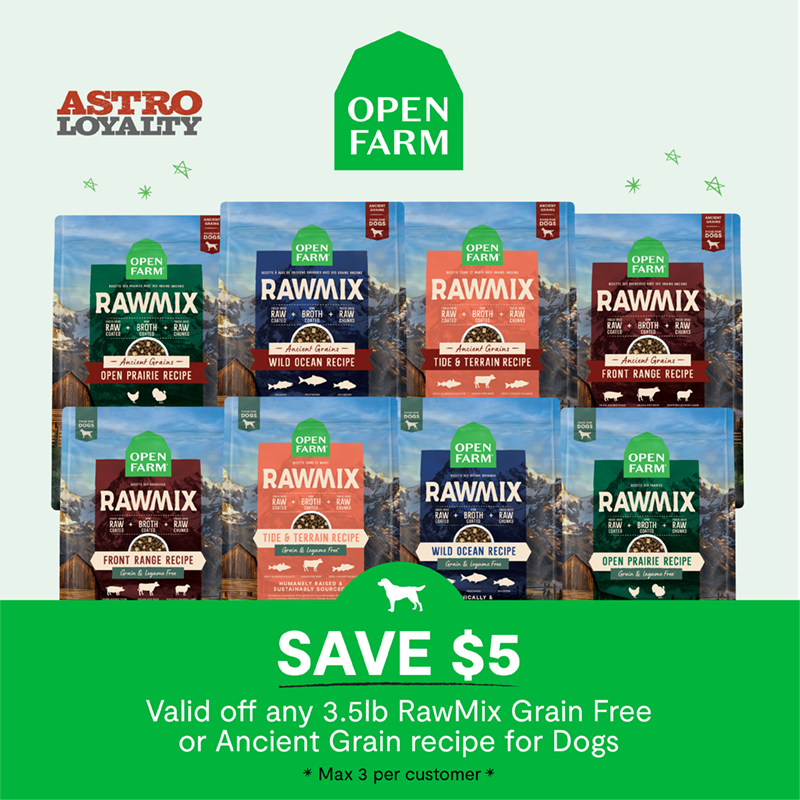 Open Farm | $5.00 OFF 3.5lb RawMix Dog Food