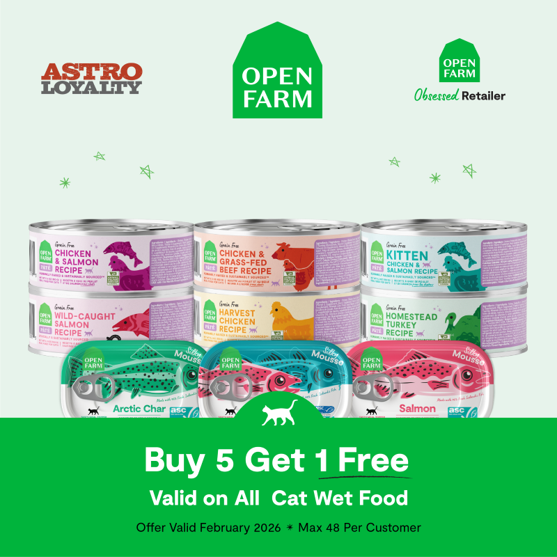 Boost Your Cat's Bowl with Open Farm's 5 Unique Wet Food Recipes! Enjoy Our Humanely Raised, Sustainably Sourced, & 100% Traceable Ingredients.