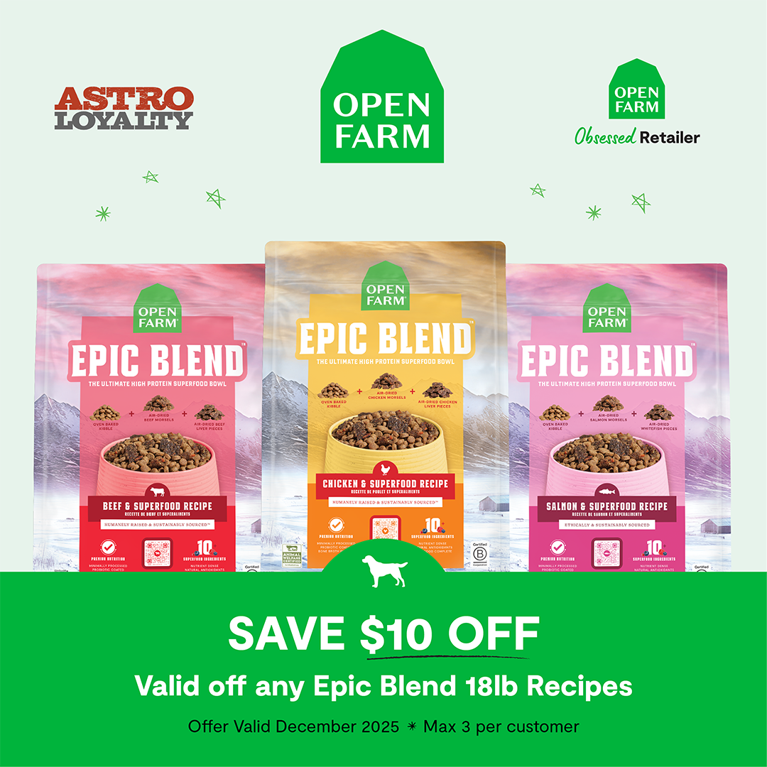 Open Farm (Private Offer - Obsessed Retailers) | $10.00 OFF 18lb Epic Blend Recipe for Dogs