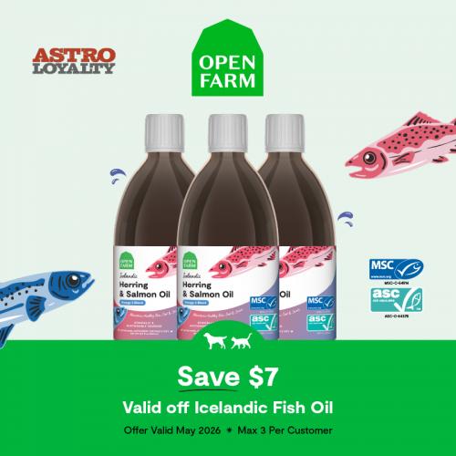 Enhance everyday health of your dog & cat with our fully refined, MSC & ASC Certified Herring & Salmon Oil delivering BIG Omega 3 benefits with a taste pets love and no odor for pet parents!