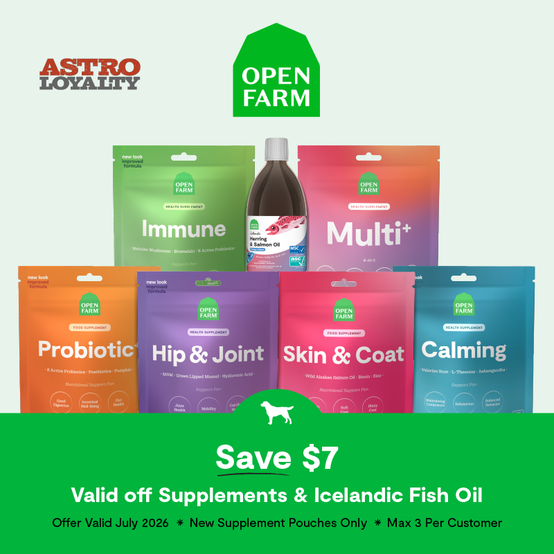 Daily support for digestion, skin, coat, joints, and more at every stage of life in a convenient soft chew & a refined fish oil that is free from heavy metals, pesticides, and odors!