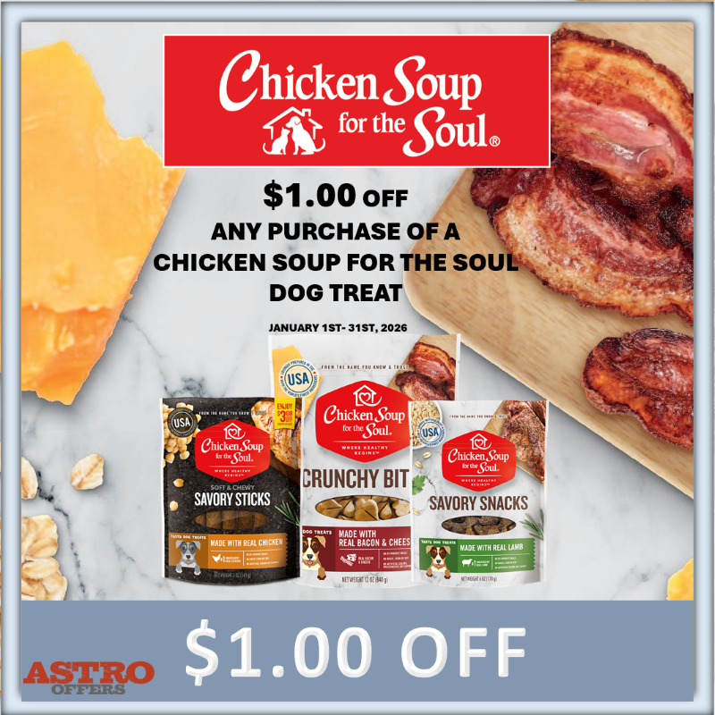 Chicken Soup for the Soul | $1.00 OFF All Treats