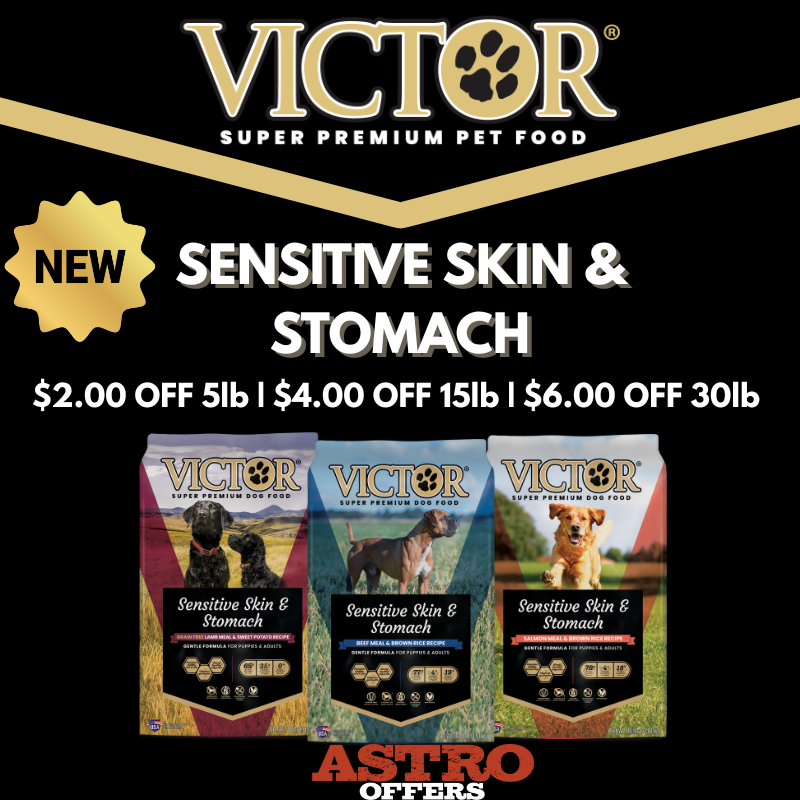 Victor Pet Food | Dollars OFF Sensitive Skin and Stomach Dry Dog Food