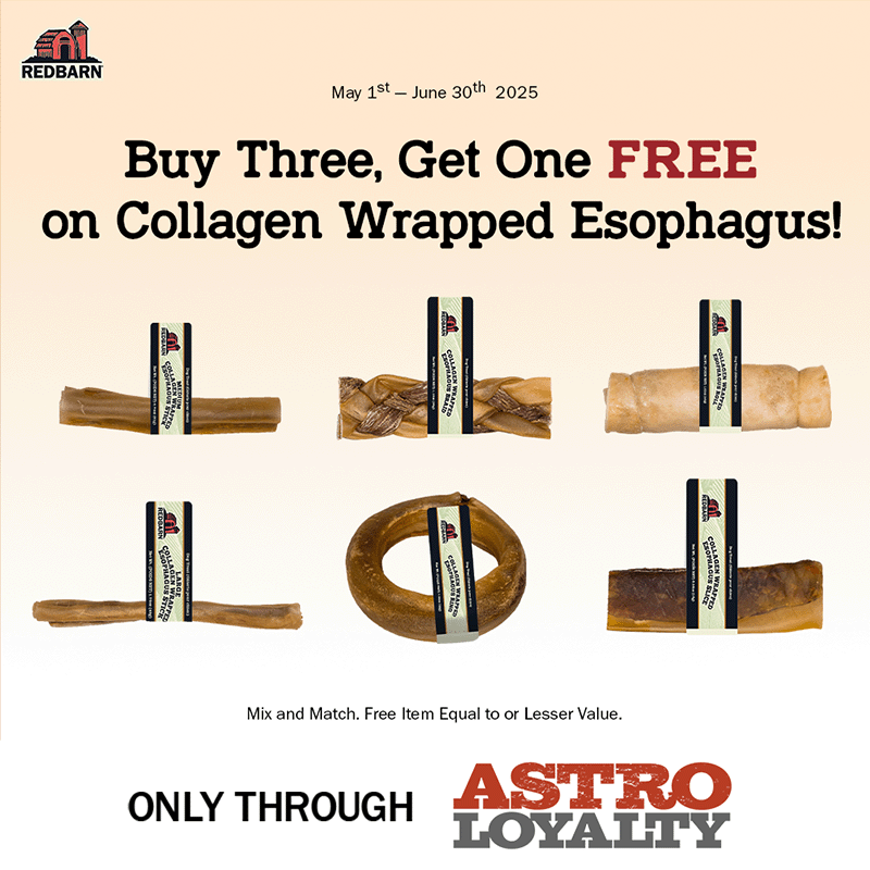 Redbarn | Buy 3, Get 1 FREE on Collagen Wrapped Esophagus