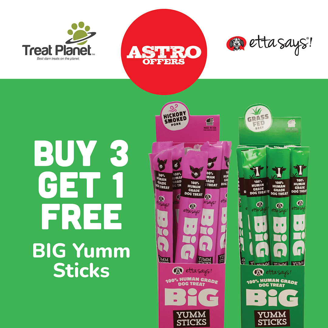 Our new BIG Yumm Sticks are double the size of the fan-favorite original sticks! 100% Human Grade, no added hormones or fillers, and always made in the USA. Available in two delicious flavors!