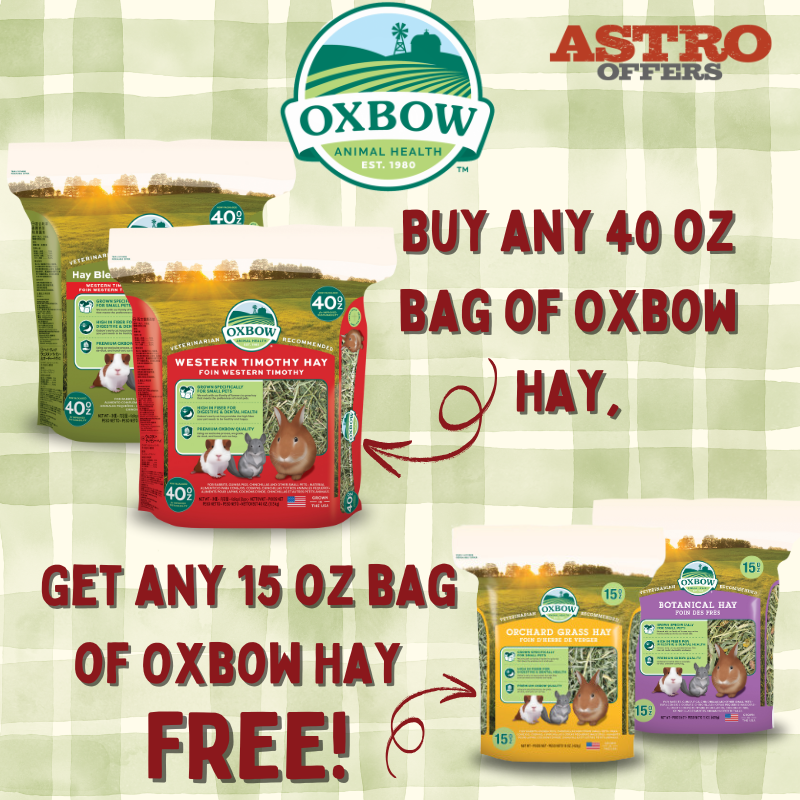 Oxbow | FREE 15oz Hay with 40oz Hay Purchase!