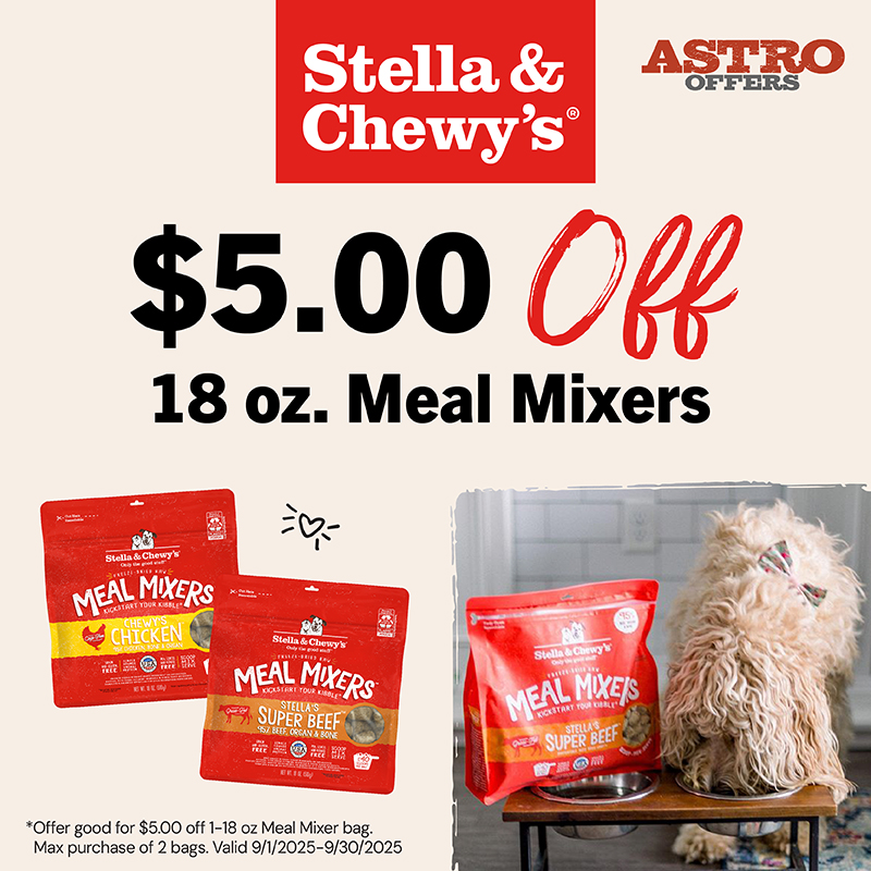 Stella & Chewy's (Private - Red Door Retailers) | $5.00 OFF 18oz Meal Mixers