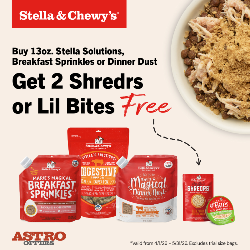 Stella & Chewy's (Private Program) | 2 FREE Shredrs or Lil Bites with Qualifying Purchase!