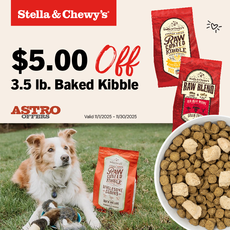 The Convenience of Kibble with the Power of Raw. Stella & Chewy's Raw Coated and Raw Blend Kibble is made with protein rich freeze-dried raw meat. Packed in their own US kitchens.