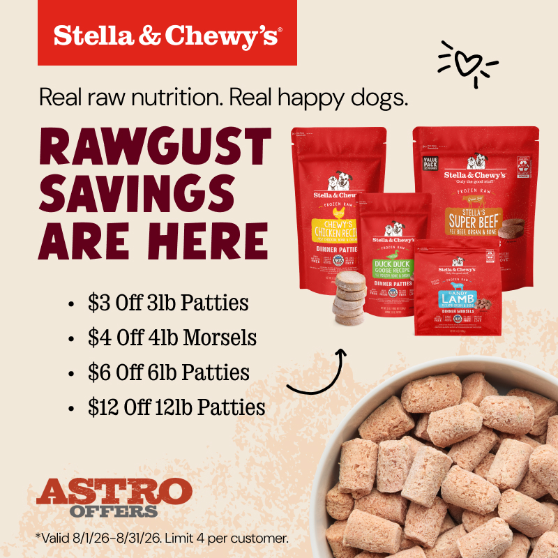 Raw food is the closest thing your pet can eat to their ancestral diet.  Our Raw formulas are made up of 90-95% meat, organs/bone, helping keep a healthy weight, shiny coat, cleaner teeth & more.