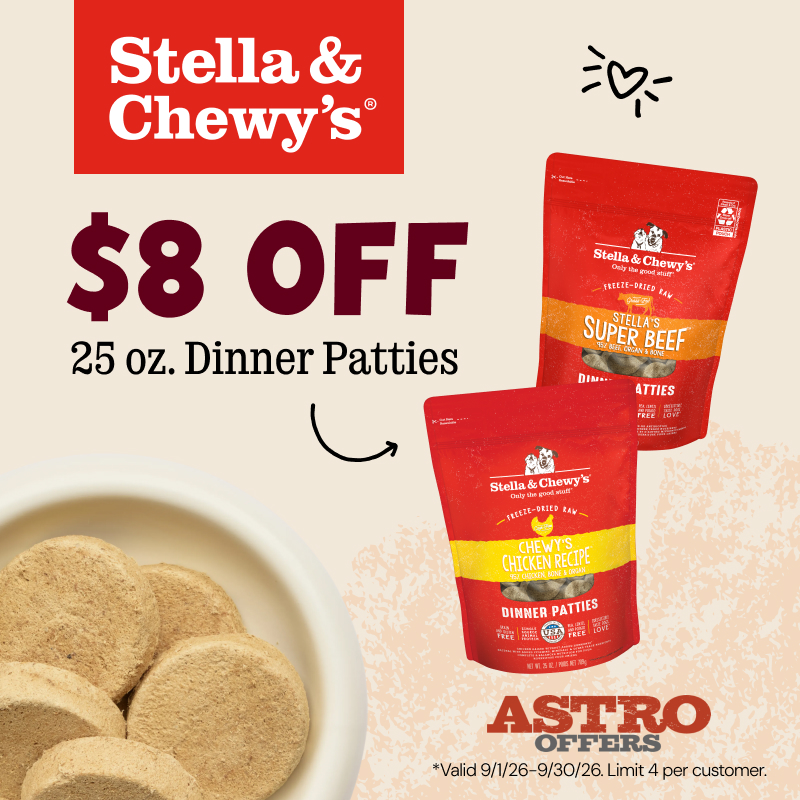 Stella & Chewy's | $8.00 OFF 25oz Freeze Dried Dinner Patties