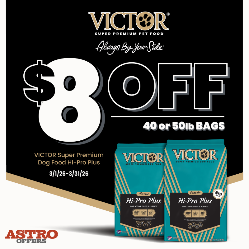 Victor | $8.00 OFF 40lb-50lb High Pro Plus Dog Food