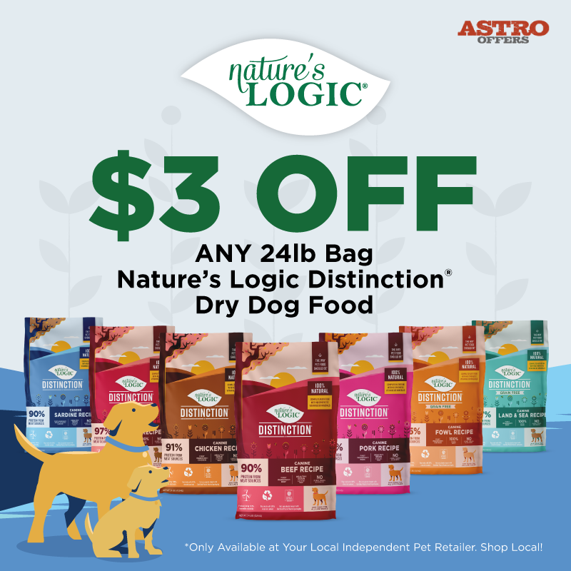 Nature's Logic has created a natural, logical approach to pet food. These diets are 100% natural, high in animal protein and natural taurine, with no synthetic vitamins or minerals. 