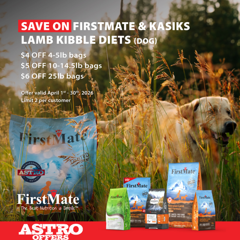 FirstMate the leader in Limited Ingredient Diets, and winner of the Vanguard Award 3 years in a row - family owned and European Certified.  FirstMate lamb is free-range, grass-fed & finished. 