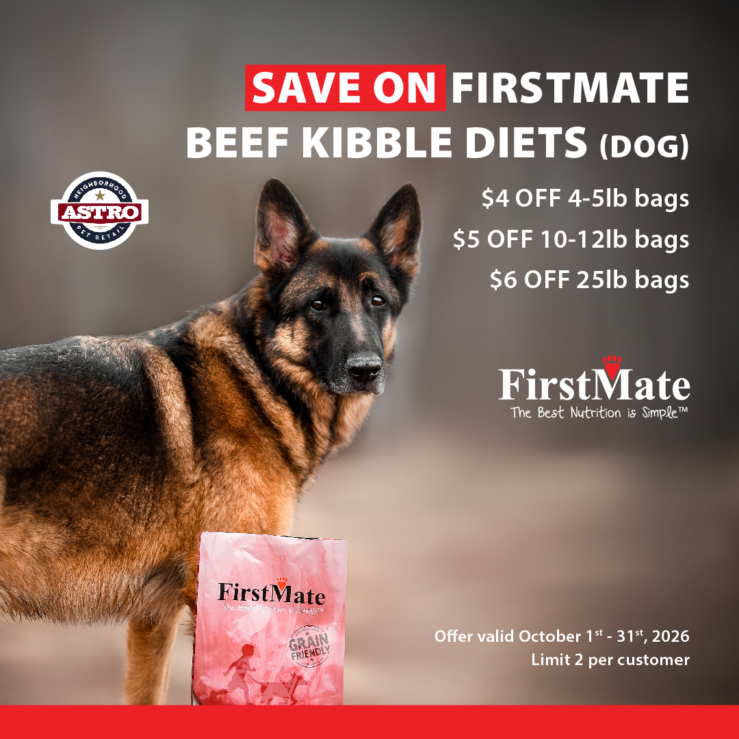 FirstMate's Beef uses pasture-raised New Zealand Beef without added hormones or antibiotics. These limited ingredient diets are great for dogs with allergies and diet restrictions. 