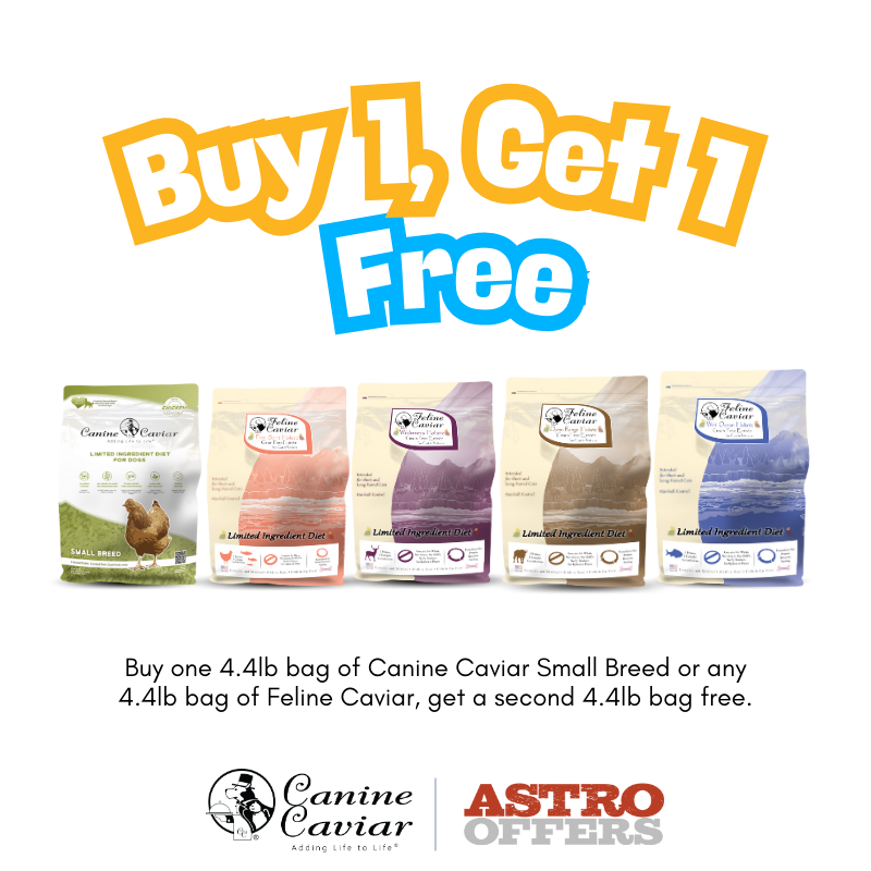 Canine Caviar & Feline Caviar | Buy 1, Get 1 FREE on Select 4.4lb Bags