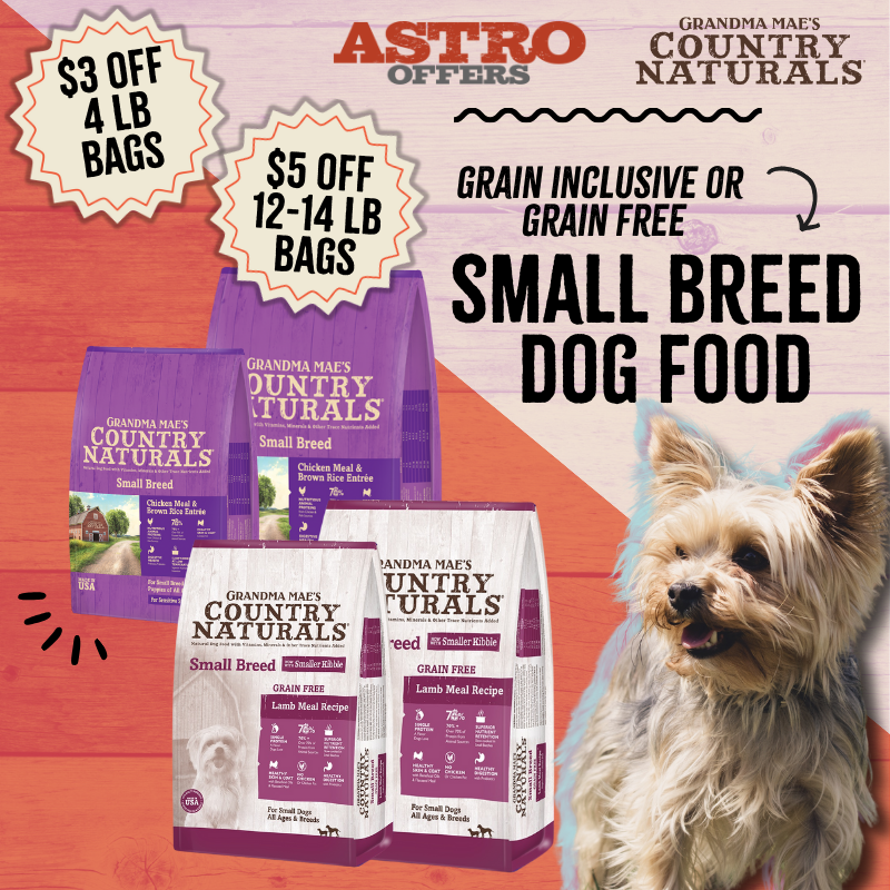 Grandma Mae's | Dollars OFF Bags of Small Breed Dog Food