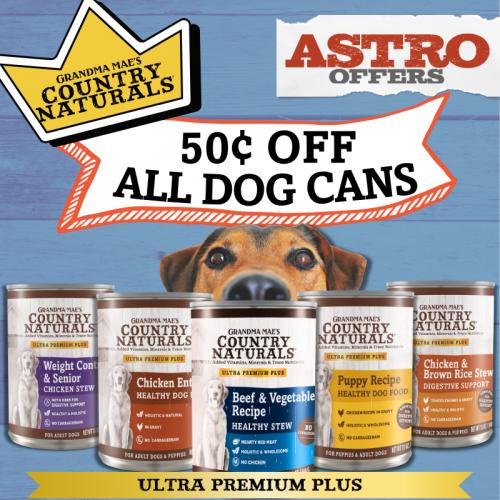 Grandma Mae's | $0.50 OFF 13oz Dog Cans