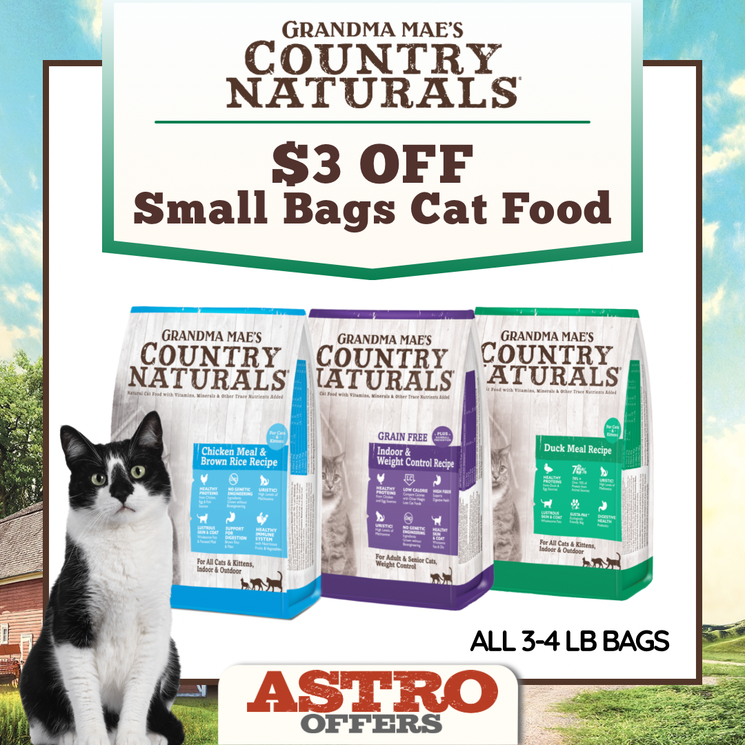 Grandma Mae's | $3.00 OFF Small Bags of Cat Food