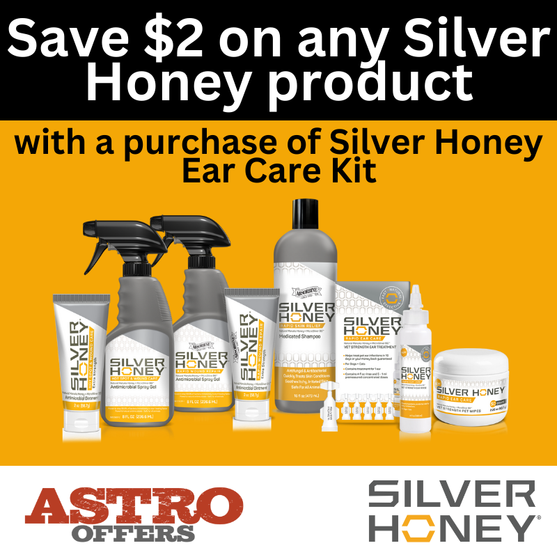 Absorbine | $2.00 OFF a Silver Honey Product with Purchase of Rapid Ear Care Treatment Kit