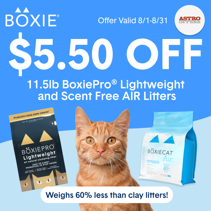 Want the clump that is 3x harder than other plant based litters with the odor control Boxie is known for? Boxie Lightweight PRO and Original Scent Free AIR in our #1 size 11.5lb = 28lbs clay.