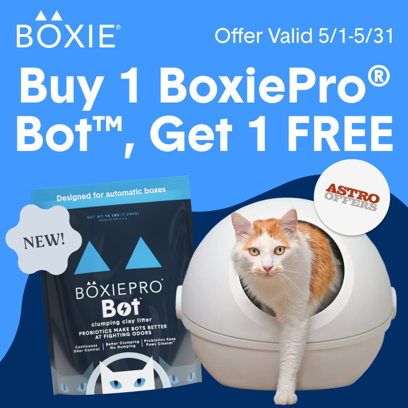 Boxie has engineered a new litter specifically designed for automatic litter boxes using our patented all natural probiotic odor control and award winning clump! Better performance for your box!