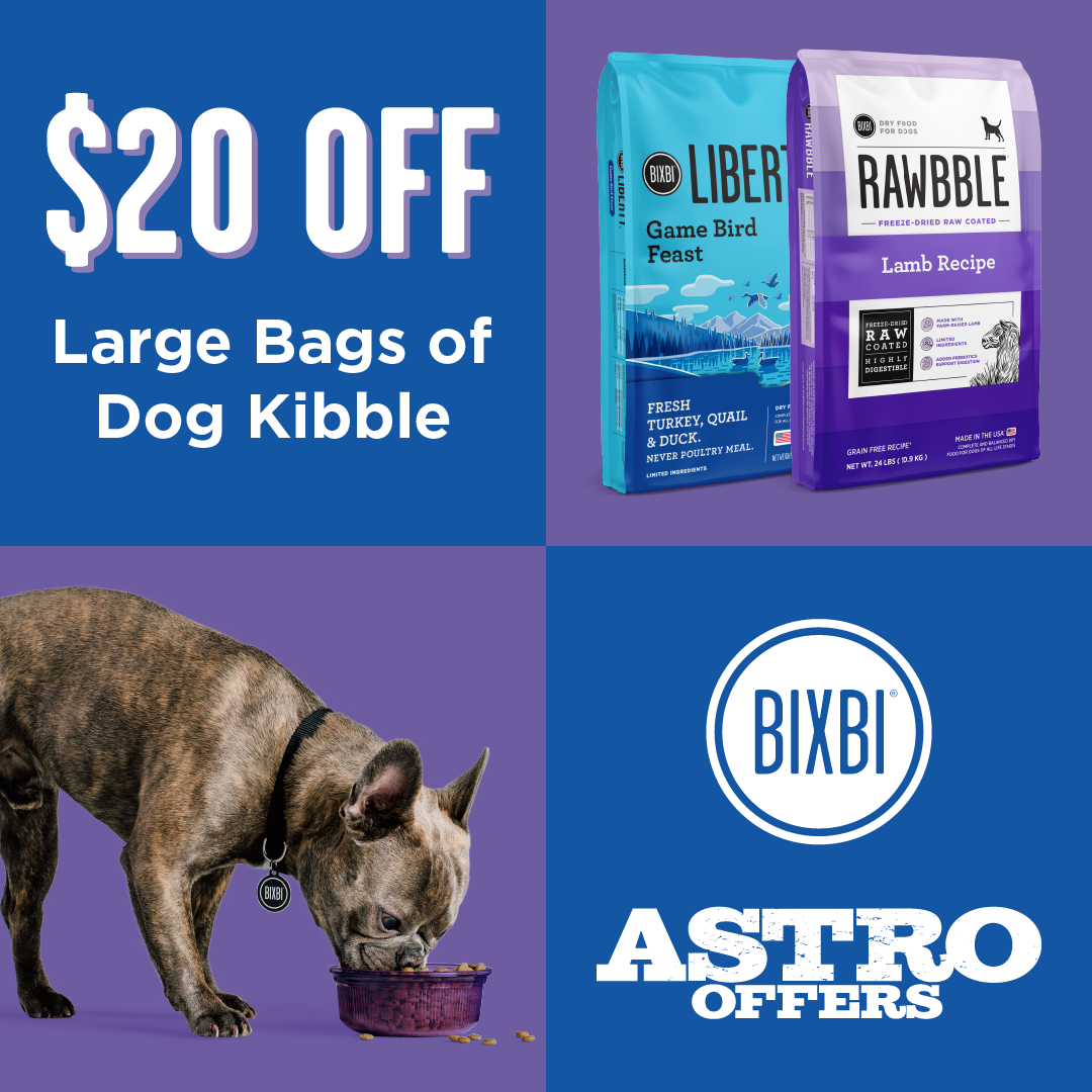 BIXBI | $20.00 OFF Large Bags of Dog Kibble