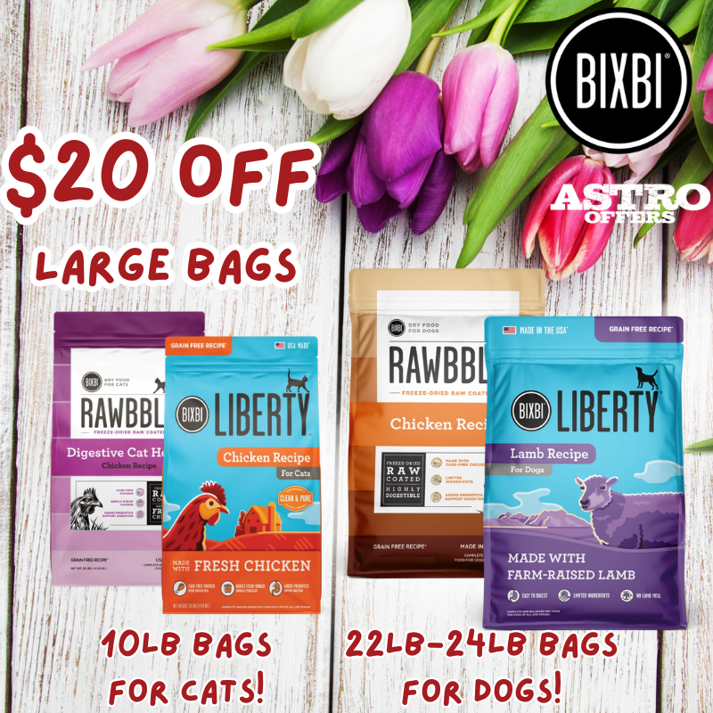BIXBI dry dog and cat foods combine proteins like cage-free chicken and pasture-raised beef with nutritious, whole-food ingredients for the most digestible, drool and purr-worthy recipes.