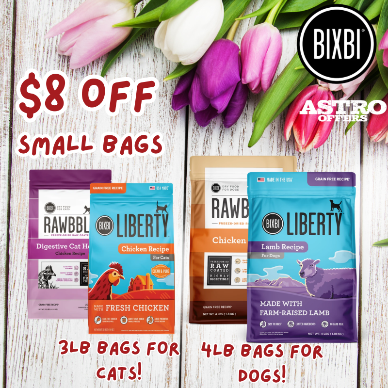 BIXBI dry dog and cat foods combine proteins like cage-free chicken and pasture-raised beef with nutritious, whole-food ingredients for the most digestible, drool and purr-worthy recipes.