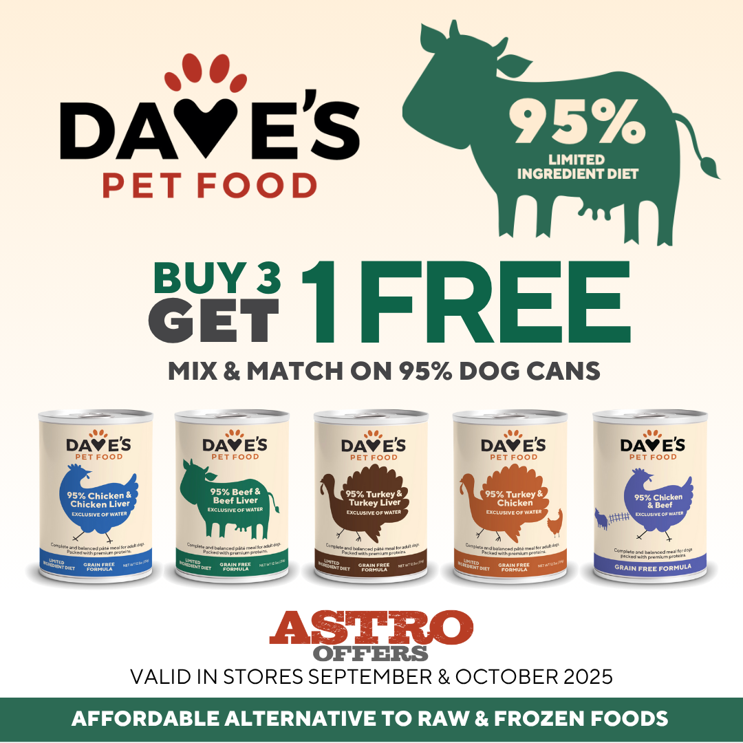 Dave's 95% LID dog formulas are filled with all the meat they love, and none of the junk. 95% of the formulas is healthy animal protein with no added carbs. The true definition of limited ingredient.