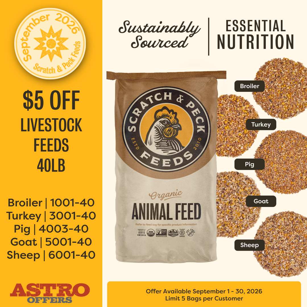 See each and every grain in our organic livestock feeds and know you're feeding your animals the best in nutrition. Ingredients from North American farms that use regenerative agriculture practices. 