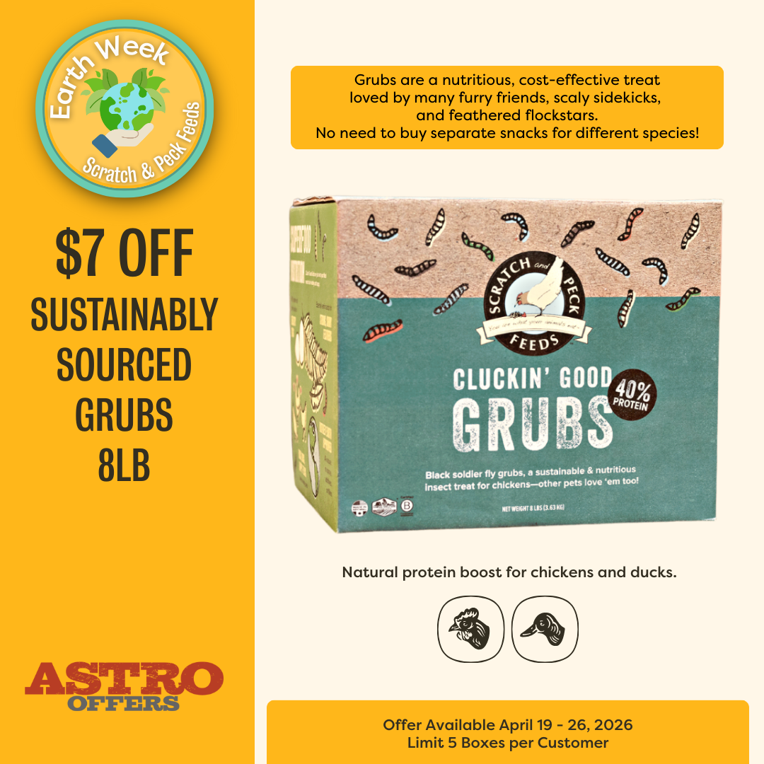 Scratch and Peck Feeds | $7.00 OFF 8lb Grubs