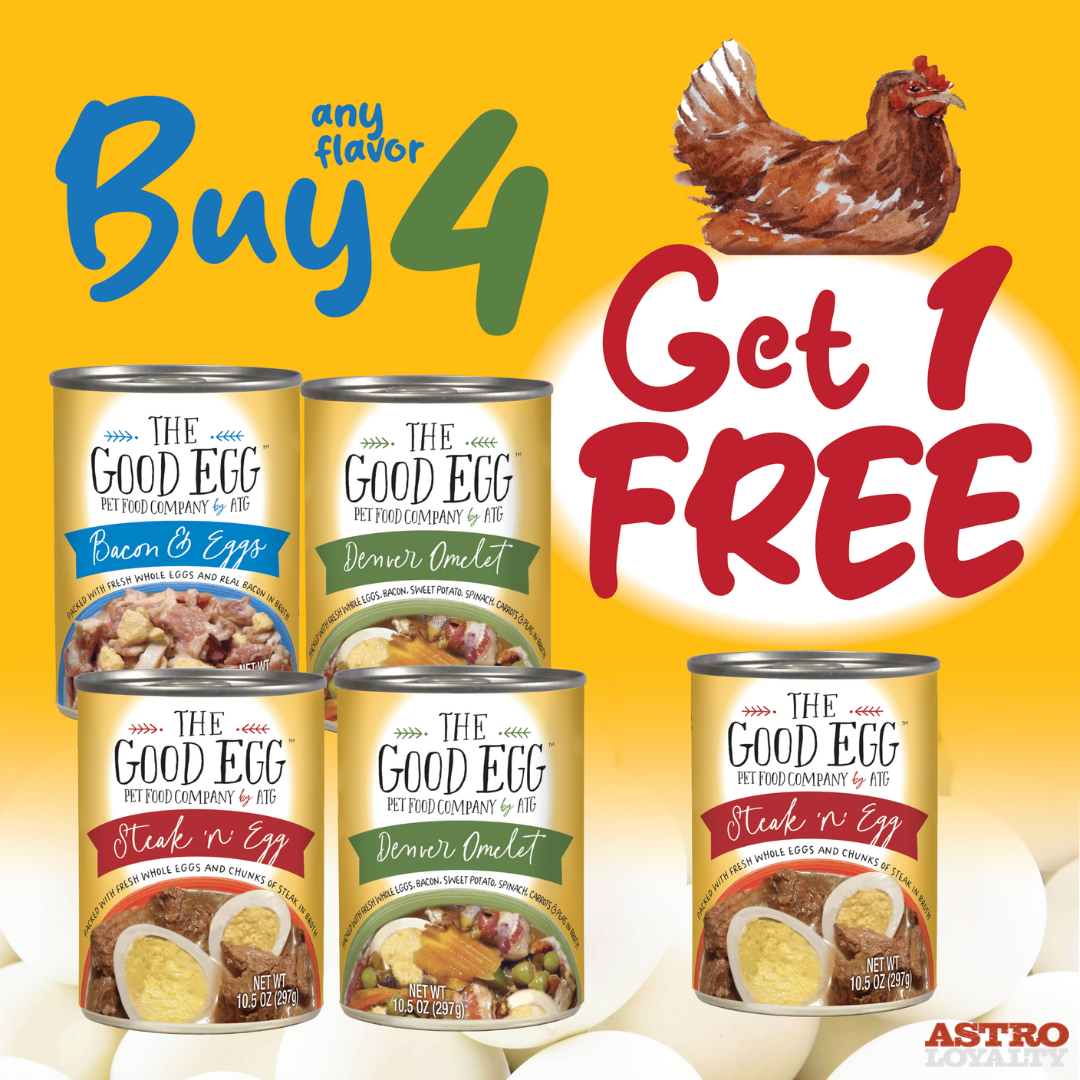 Against the Grain | Buy 4, Get 1 FREE on The Good Egg Dog Cans