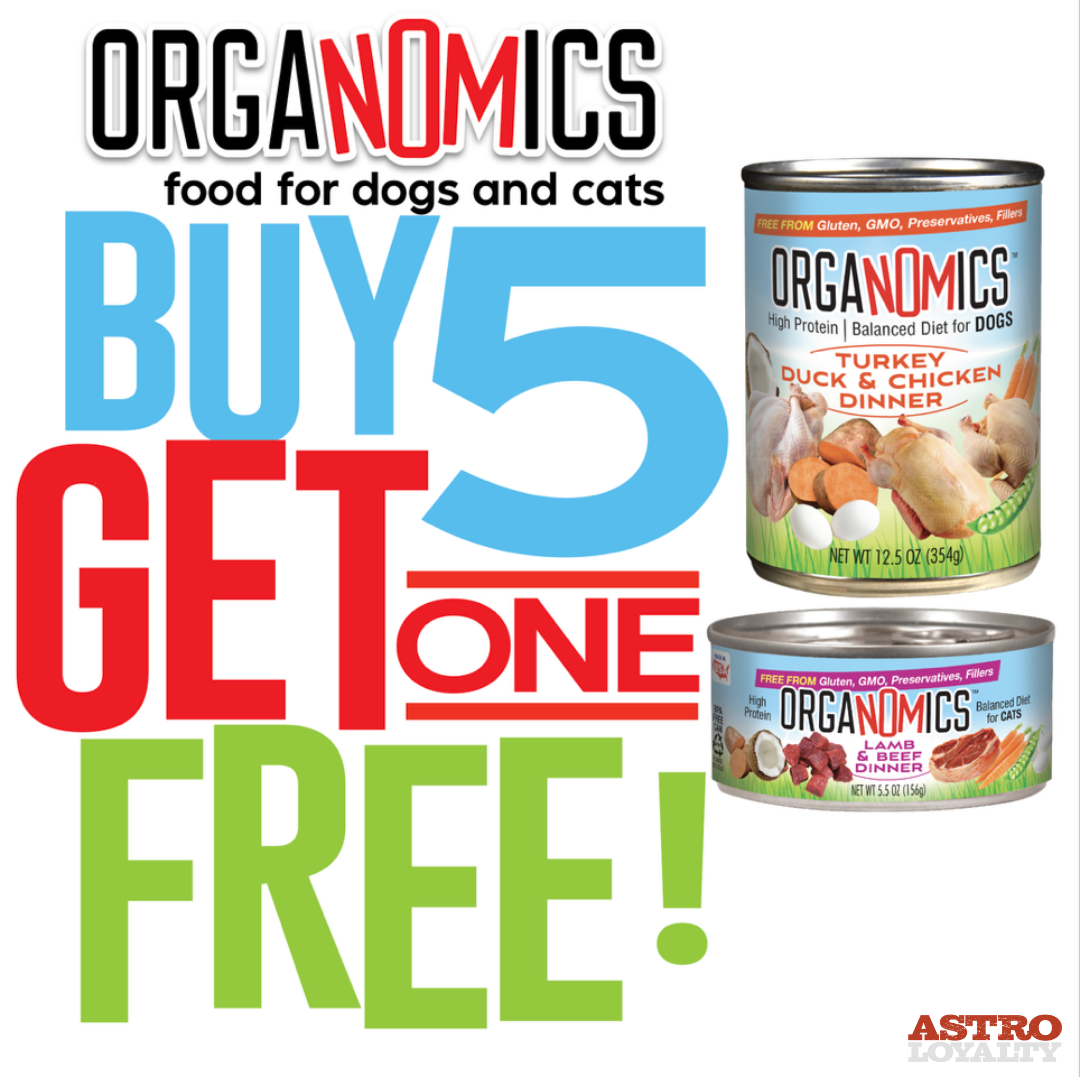 Clean and green NOMs - OrgaNOMics blends real meat and organic superfoods for pets who thrive on pure nutrition. No fillers, no junk; just feel-good food from the inside out.
