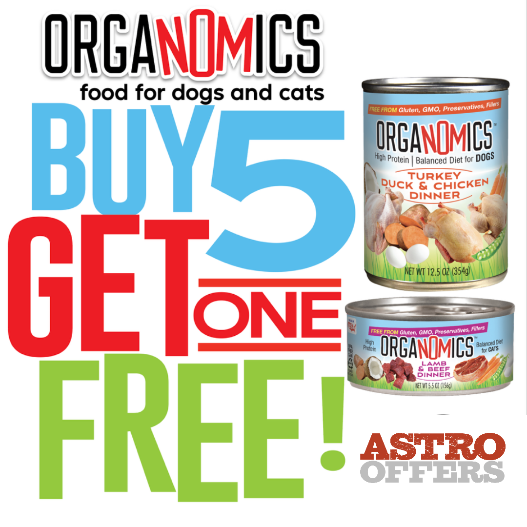 Clean and green NOMs - OrgaNOMics blends real meat and organic superfoods for pets who thrive on pure nutrition. No fillers, no junk; just feel-good food from the inside out.
