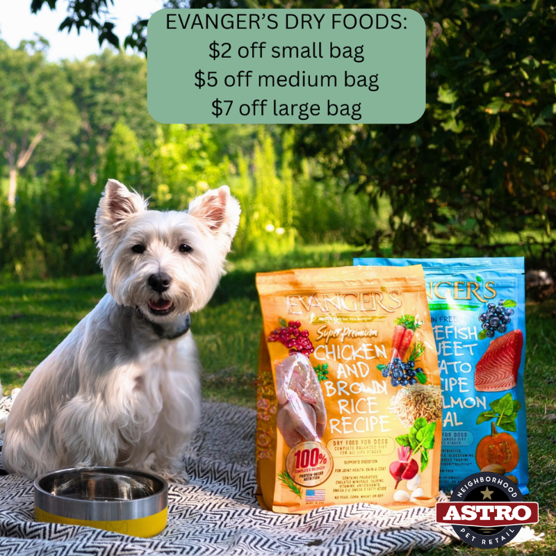 Save bigger on bigger! Evanger's Super Premium dry food recipes with prebiotics and microbiome support. Evanger's has 90 years of USA-made recipes crafted for vitality, taste, and trusted nutrition.