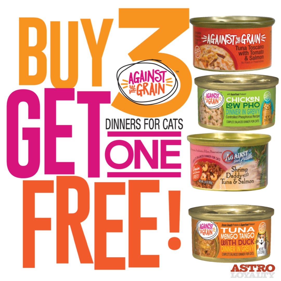Against the Grain | Buy 3, Get 1 FREE on Cat Cans