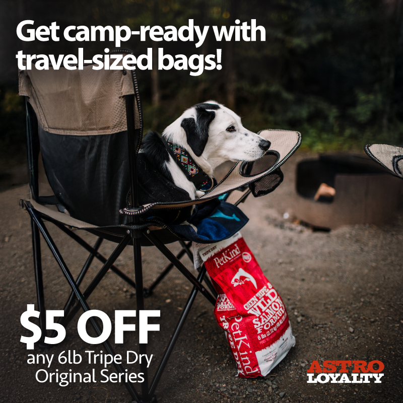 Ready for summer adventures?
Our 6lb travel bags make it easy to fuel the journey, with the power of fresh meat & green tripe in every bite.