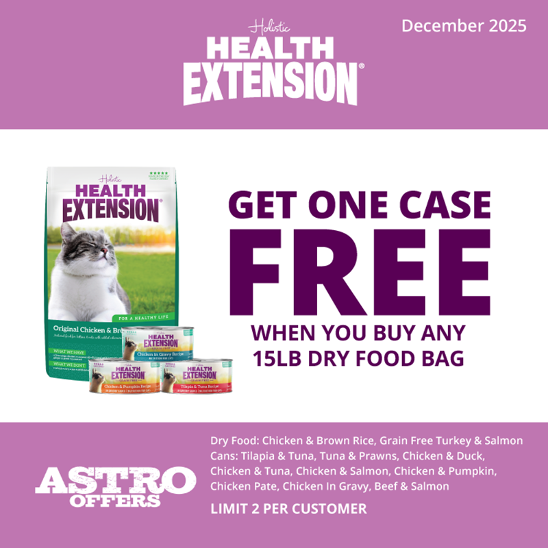 Health Extension | FREE Case of Wet Cat Food with 15lb Dry Cat Food Purchase