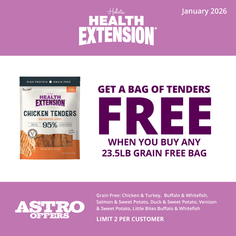 Health Extension | FREE Chicken Tenders with Qualifying Dog Food Purchase