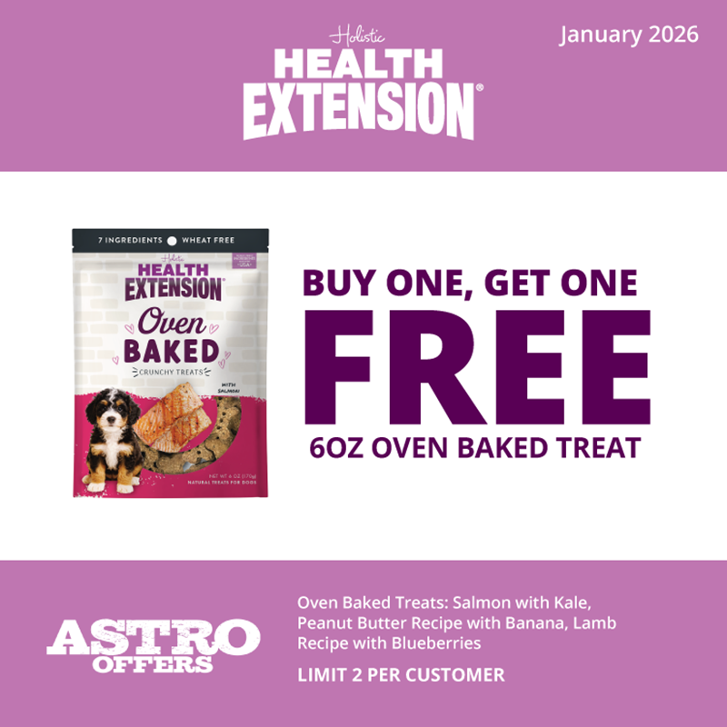 Health Extension | Buy 1, Get 1 FREE on 6oz Oven Baked Treats