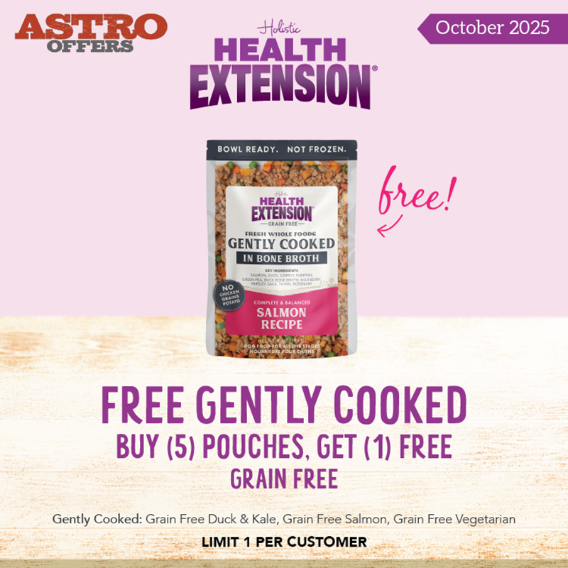 Health Extension | Buy 5, Get 1 FREE on 9oz Grain Free Gently Cooked Pouches 