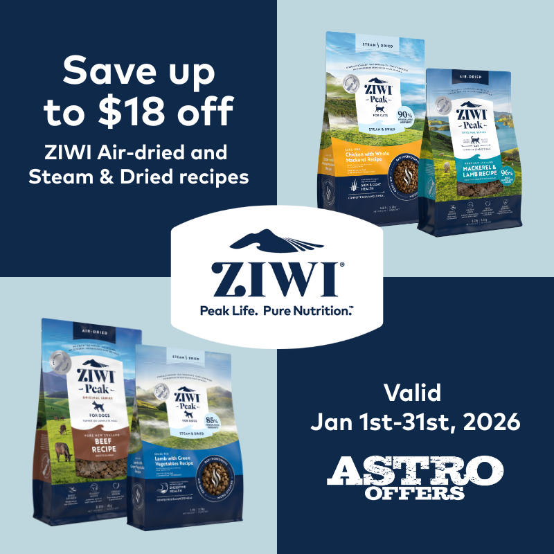 ZIWI | Dollars OFF Select Air-Dried and Steam & Dried Recipes