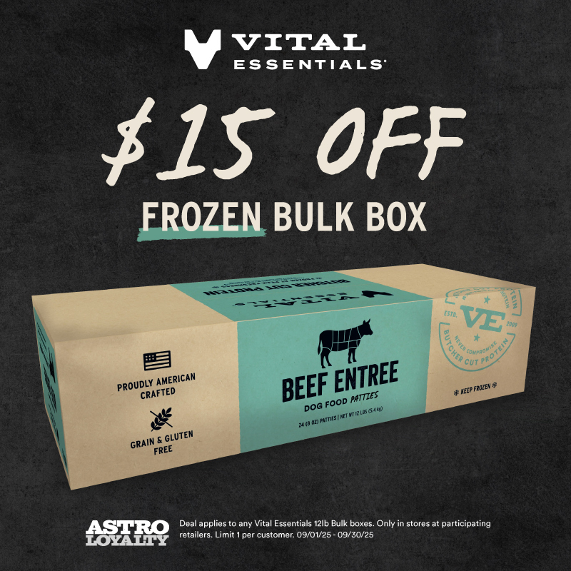 Packed with butcher cut protein, Vital Essentials' limited ingredient frozen patties contain naturally occurring vitamins and minerals that build strong muscles and support digestive and oral health!